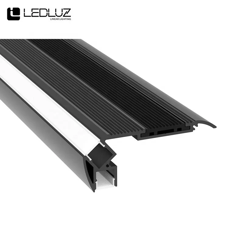 ALP024-R1 Up and Down Black Aluminum LED Profile For Step Light