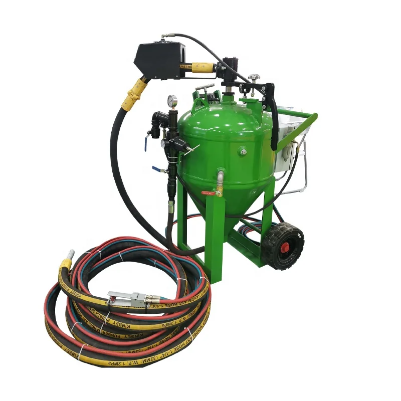 Hot selling water and glass sand blasting machine wet dustless sandblaster cabinet vapor blaster gun sandblast equipment db500