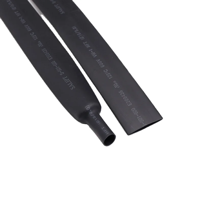 Black Dia 2 3 4 5 6 7 8 9 10 12 14 16 20 25 30 40 50 Mm Heat Shrink Tube 2:1 Polyolefin Cable Sleeve Insulated Wire Sleeve