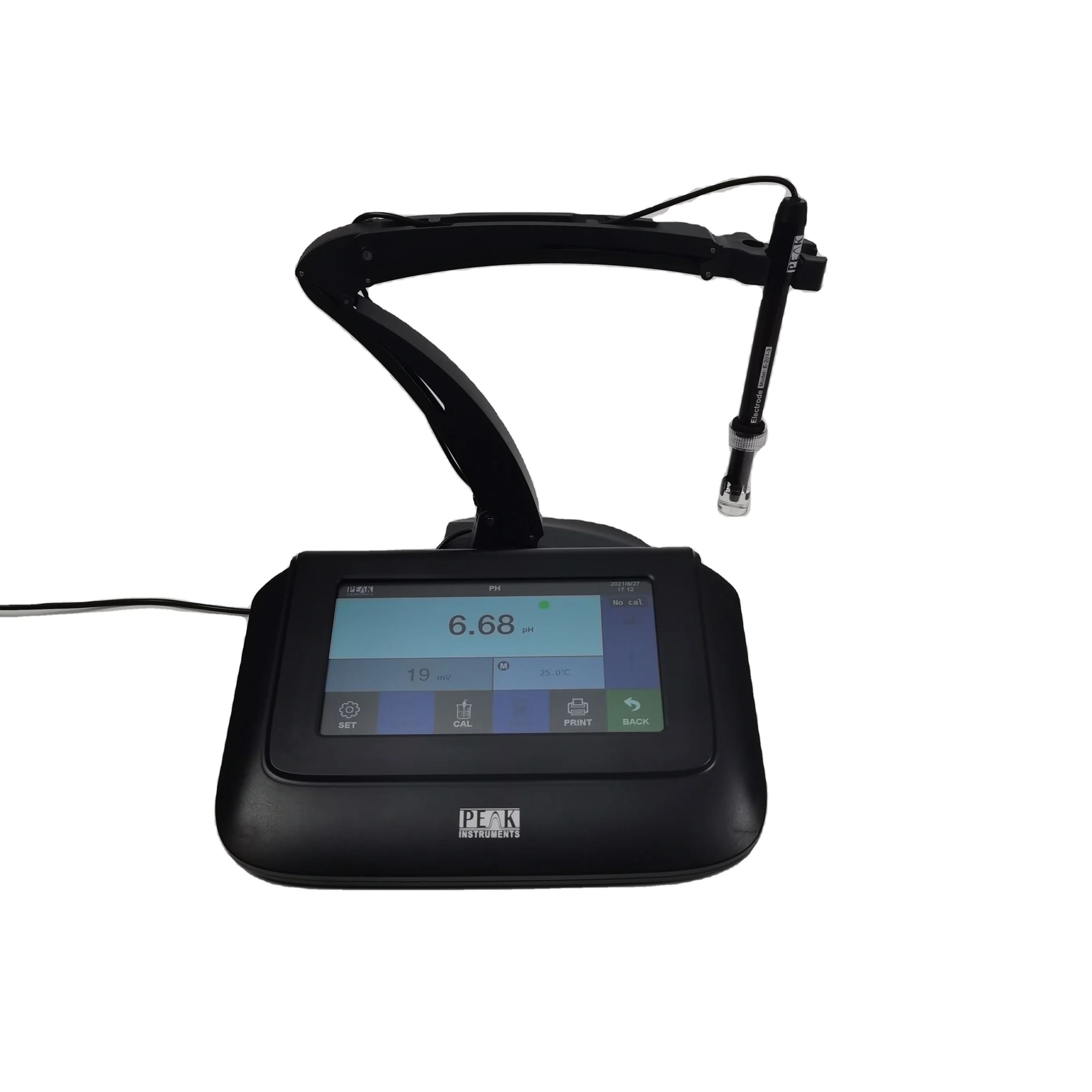 Benchtop laboratory digital 7 inch color touch screen pH mV meter