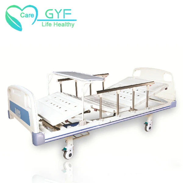 GYF equipment 5 function electric ICU 4 motor medical clinic manual semi-automatic nursing bed hospital bed is cheap