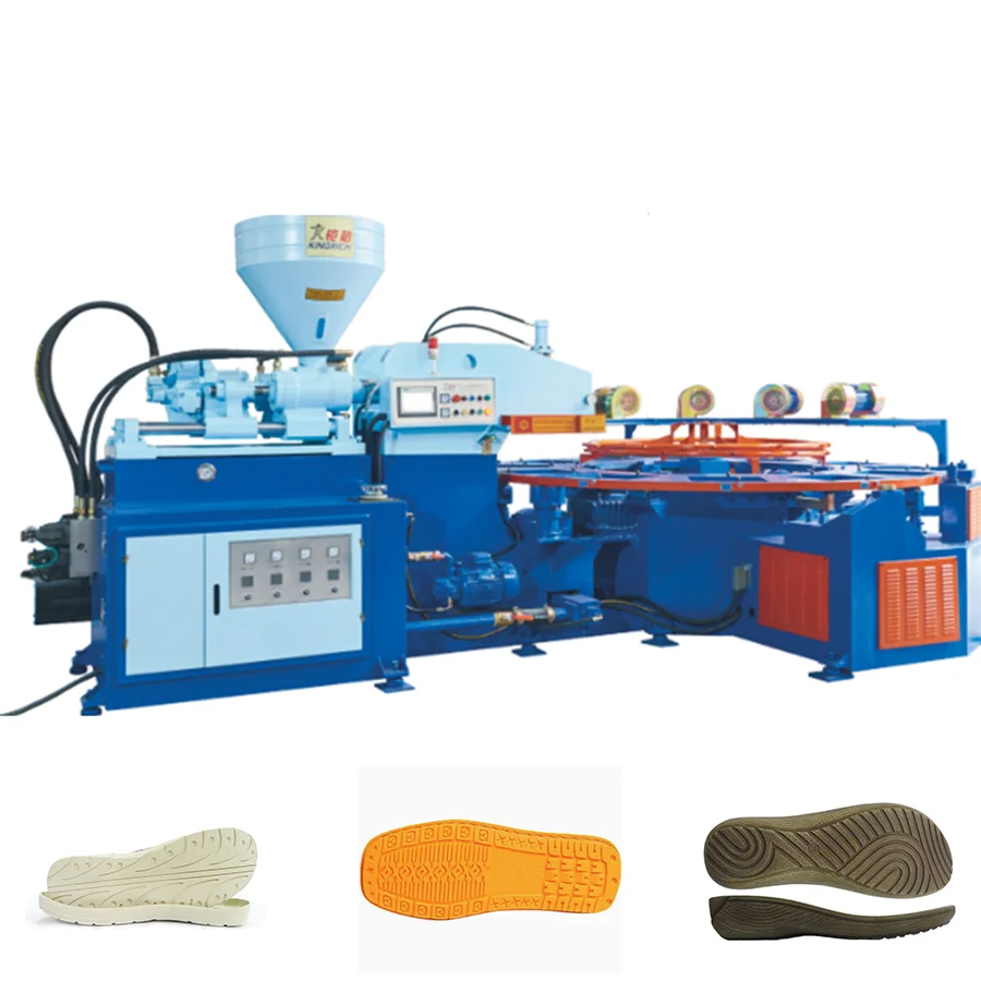 TR TPR PVC Intelligent Full Automatic One-Color Sole Injection Moulding Machine