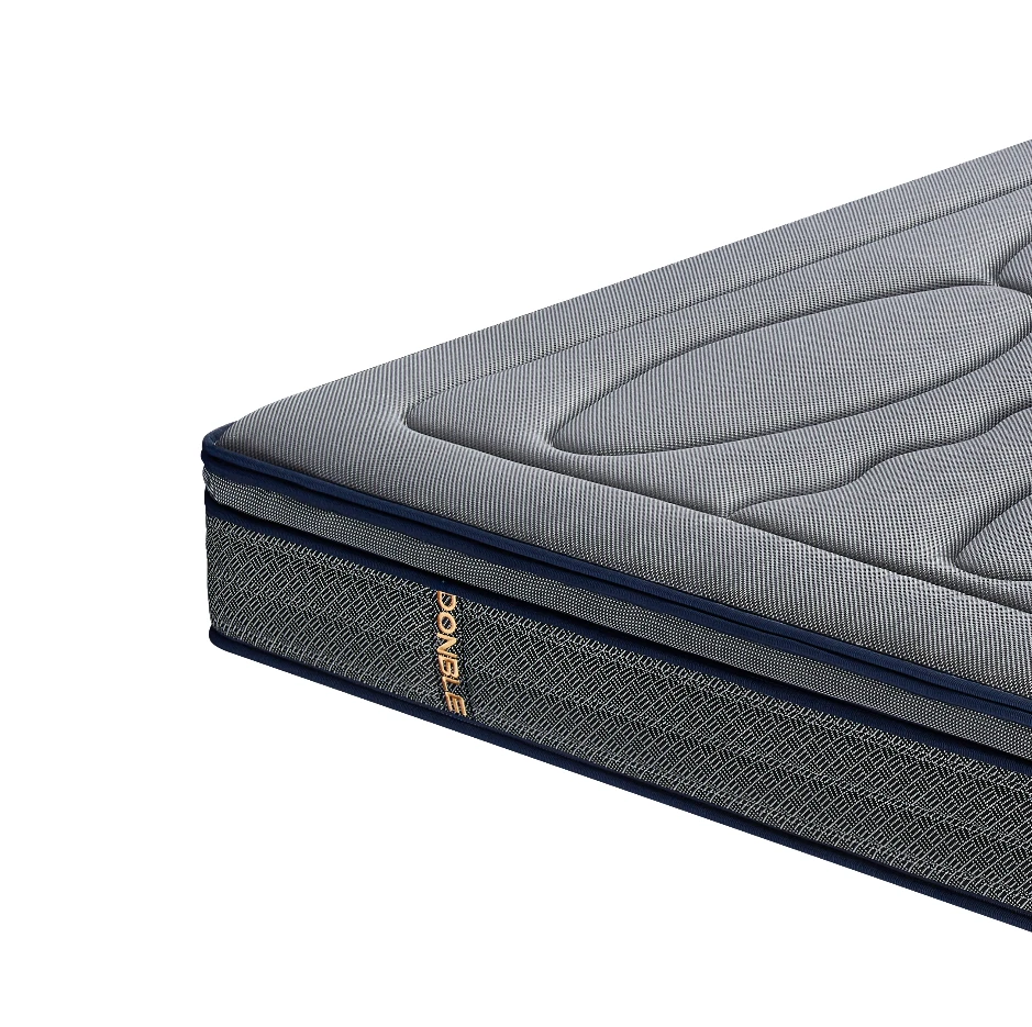 Luxury Comfortable 3D Materials YKK Zipper Memory Foam Interlocking Spring Mattress