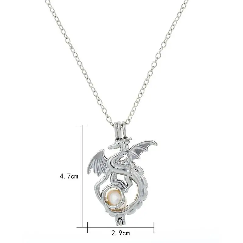 MIYOUKE kalung pria Ladies Layered Designer Zodiac Wholesale Dragon For Men Pearl Flower Jade Star Cuban Luminous Chain Necklace