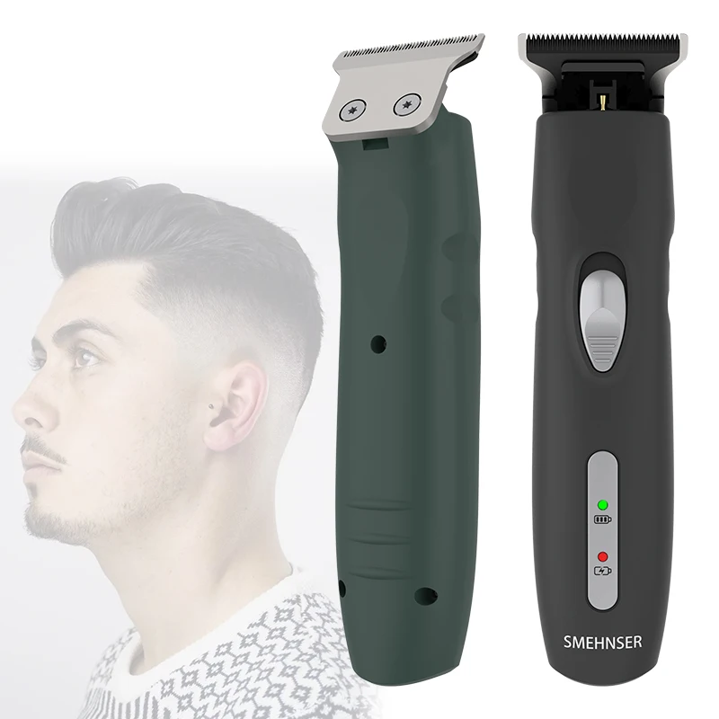 Professional Oil Head Fader USB Rechargeable Bald Hair Clipper Men Cordless T-shape Electric Hair Trimmer