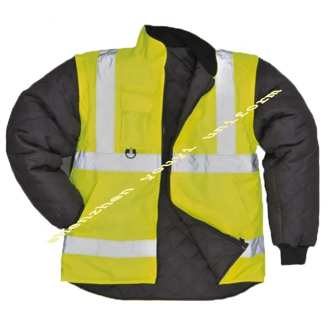 Соответствует оригиналу производителя Hi Vis безопасная зима со светоотражающими элементами Класа Комплекты водонепроницаемый рабочий плащ