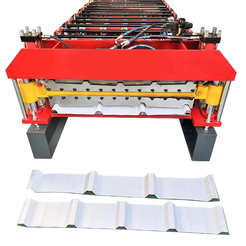 Hot Sell Double Layer Tile Press Roof Sheet Tr4 Tr5 Rib Type Roof Panel Roll Forming Machine