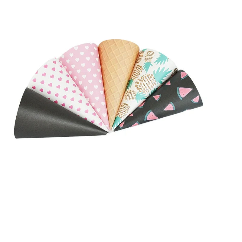 Wholesale Artificial Ice Cream Cone Rose Bouquet Packaging Wrapping Paper for Mini Soap Flower Craft Paper Waterproof OPP Bags