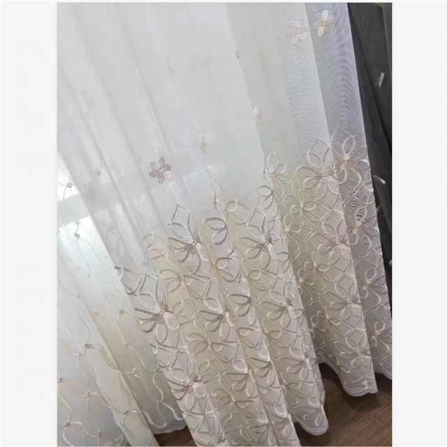 
Wholesale Modern European Style Window White Sheer Curtains For Living Room Hotels 
