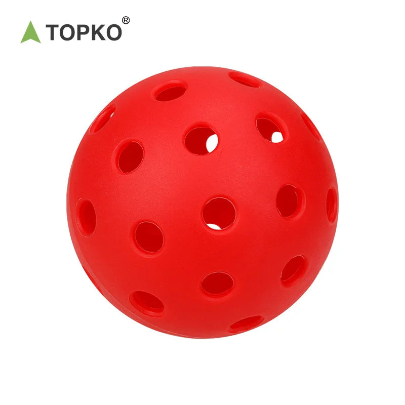 TOPKO Custom 40-Hole Indoor Pickleball Set Durable USAPA Approved Sports Plastic Balls for Adults Entertainment Popular Style