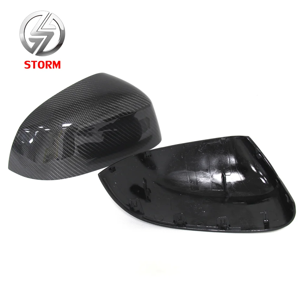 Replacement Carbon Fiber Rear View Car Side Mirror Cover For X3 F25 / X4 F26 / X5 F15 / X6 F16 2014 2015 2016