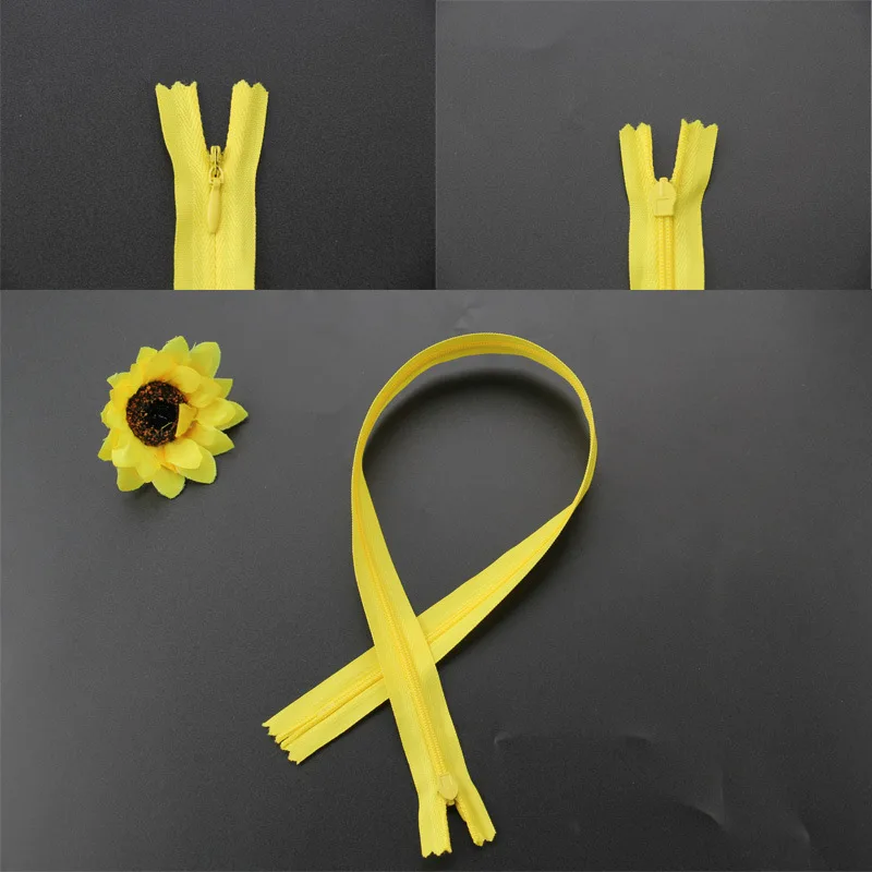 Custom Fabric Tape Nylon Invisible Zipper with Waterdrop Puller for Garment and Skirt