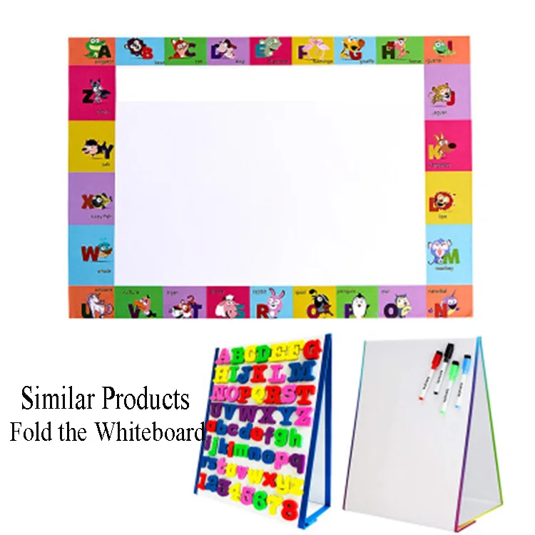 Children Educational Double Sided PET Magnetic Whiteboard Dry Erase White Drawing Board