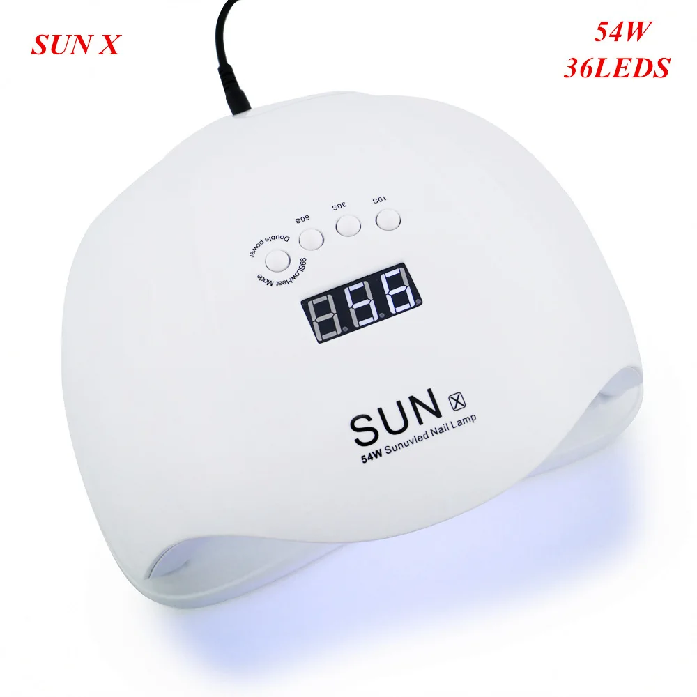 Manufacturer Wholesale Portable Sun X Lamp Nail Led Nail Dryer 54W Nail Lamp