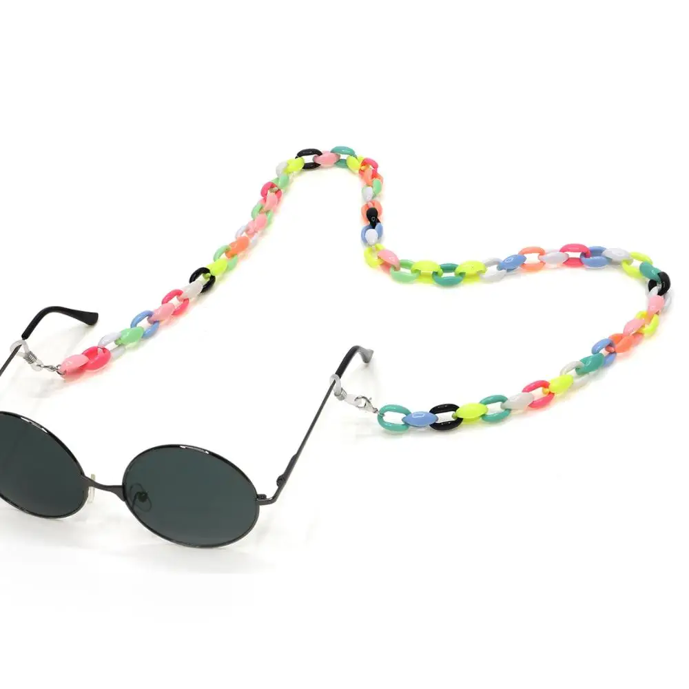 China Factory Wholesale Sunny cord Acrylic Sun Glasses Chain Sunglasses 2019 Glasses Eyewear Chain Holder