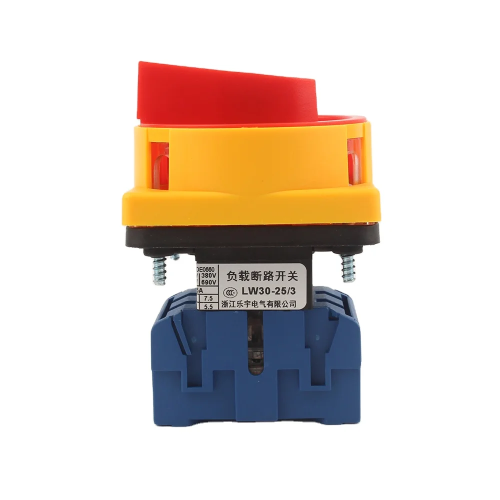 CE ISO9001 Automation Transfer switch LW30 2 position selector switch Blue/red explosion-proof rotary switch
