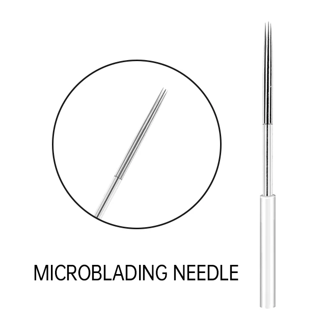 OEM/ODM  Disposable Piercing Round Needles For Permanent Makeup Tattoo  Needles Microblades Needle For Eyebrow