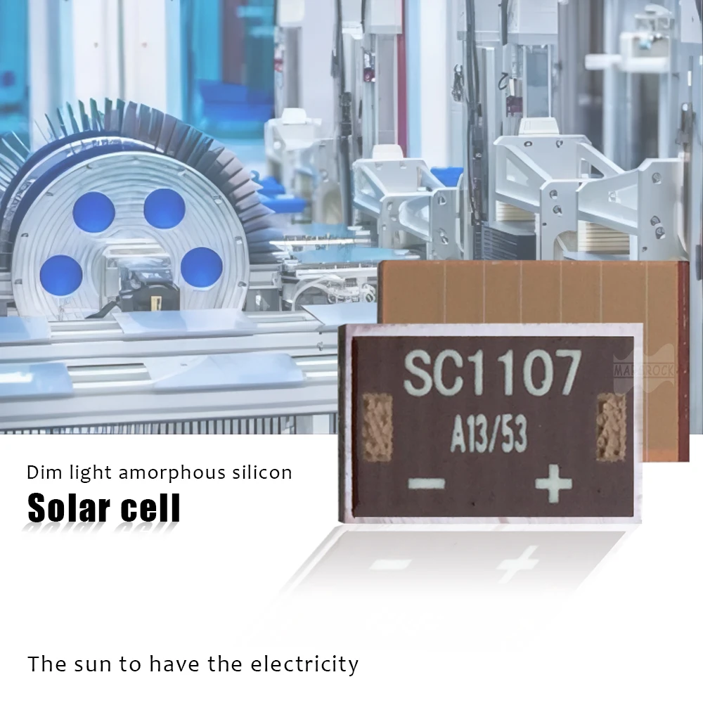 MarsRock  3V 1.1uA Solar Cells Dim Light Thin Film Solar Panel Solar Energy Products Amorphous Solar Panel