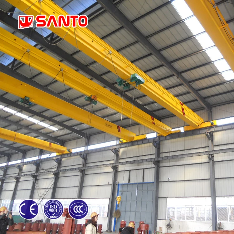 Top 4 Brand 1 ton 2 ton 3 ton 5 ton 10 ton 15 ton 20 ton overhead crane price for sale With CE ISO Certificates