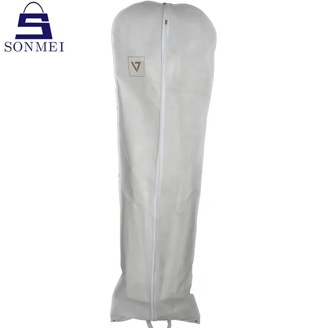 Gown packing bridal cover luxury printed long white dress dust bag