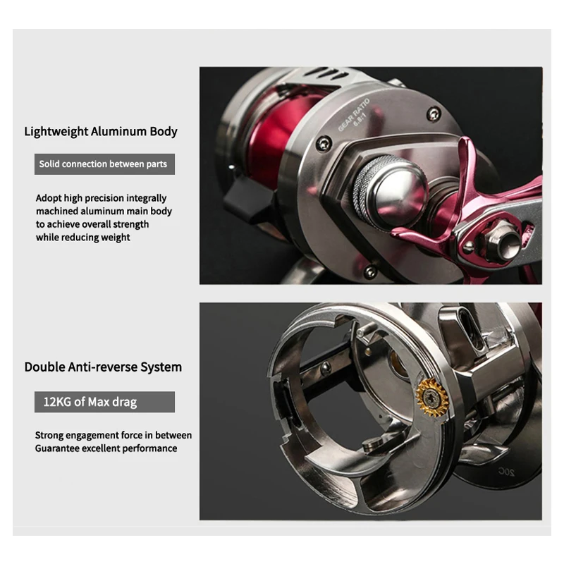 RYOBI RANMI ULTIMATE WARRIOR BR 1000 Stainless Steel Spindle Max Drag Of 10kg For Saltwater Fishing