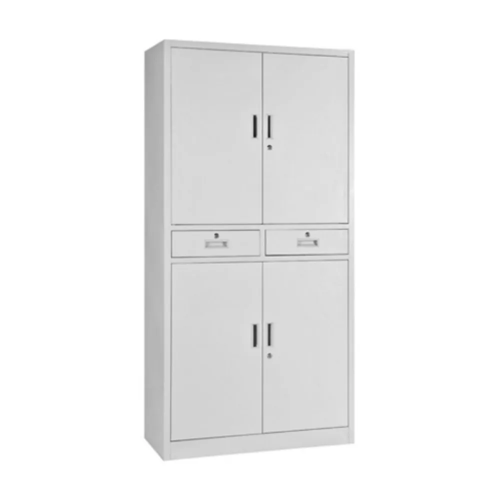 Heavy Duty Steel Shelf Cabinet Ventilated Clear View Doors Drawers Compart Mented Hinged Locking