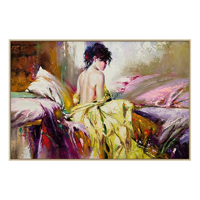 Decoration Handpainted Sexy Body Girl Wall Art Female Women Oil Nude Paintings Acrylic Canvas Art Paintings By Numbers