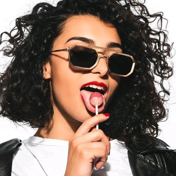 2023 High Quality Luxury Fashion Unisex Polarized Polygon Private Label Sunglasses