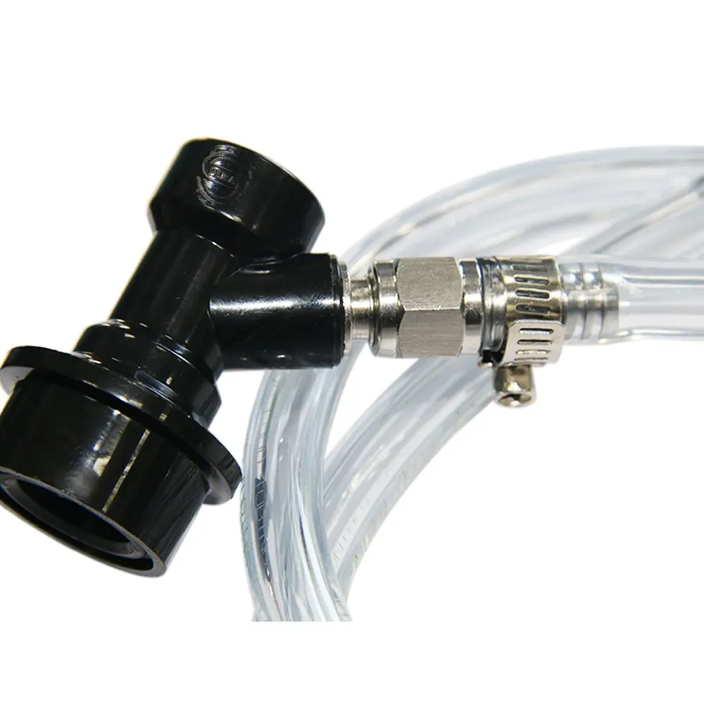 PVC line plastic 3 feet 5 feet beer hose tube gas line with tap and ball lock keg disconnect
