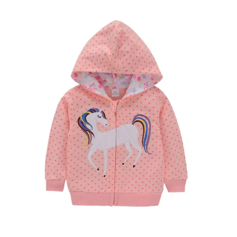 China Supplier Kids Online Shopping Wholesale Stripe Cotton Cartoon Long Sleeve Hoodies Coat For Baby