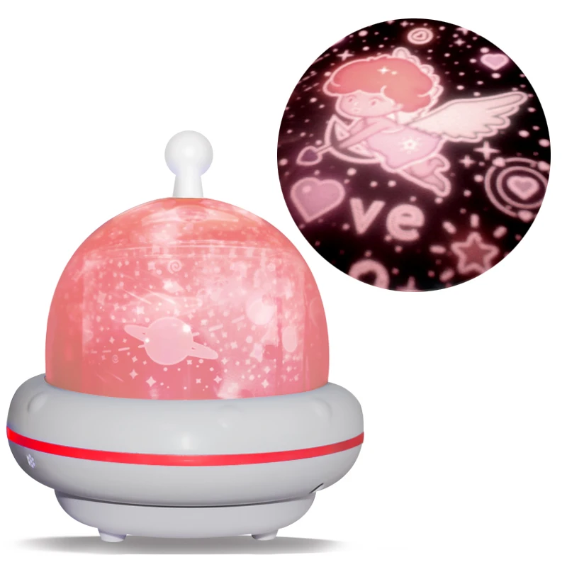 Indoor  Night Light Remote Control Angel Ocean Star Light Rotating Music star light projector