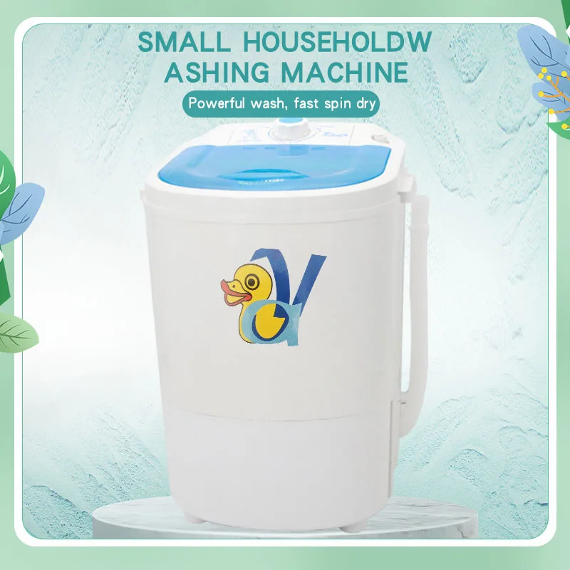 2022 Popular 4.5kg portable dancing manual mini portable front loading washing machine with spin dry