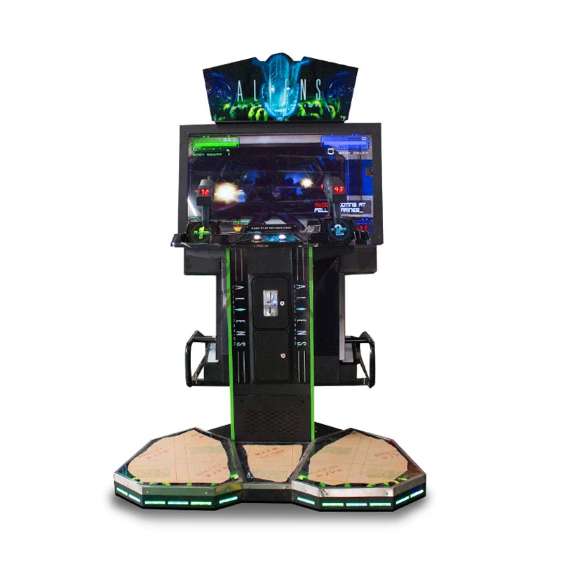 indoor Coin-operated arcade Video 3D simulator shooting gun game machine for game center