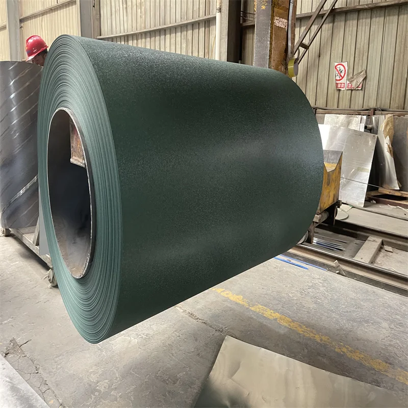 ODM/OEM Matt wrinkle ppgi coil prepainted galvanized steel coil RAL3005 Matt steel sheet