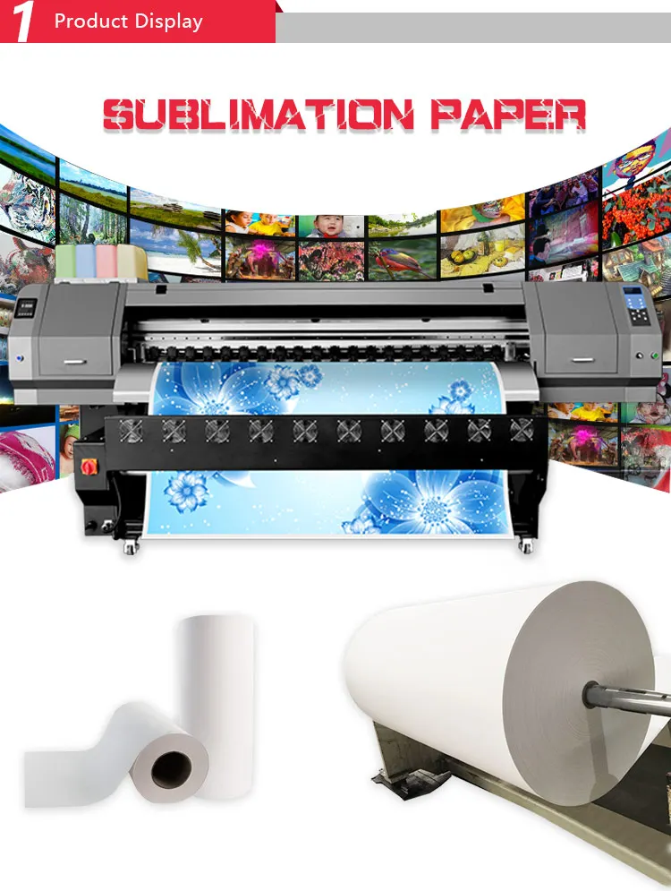 Fast Dry  digital  printing paper heat transfer sublimation paper on fabric fast dry sublimation paper Hot sale