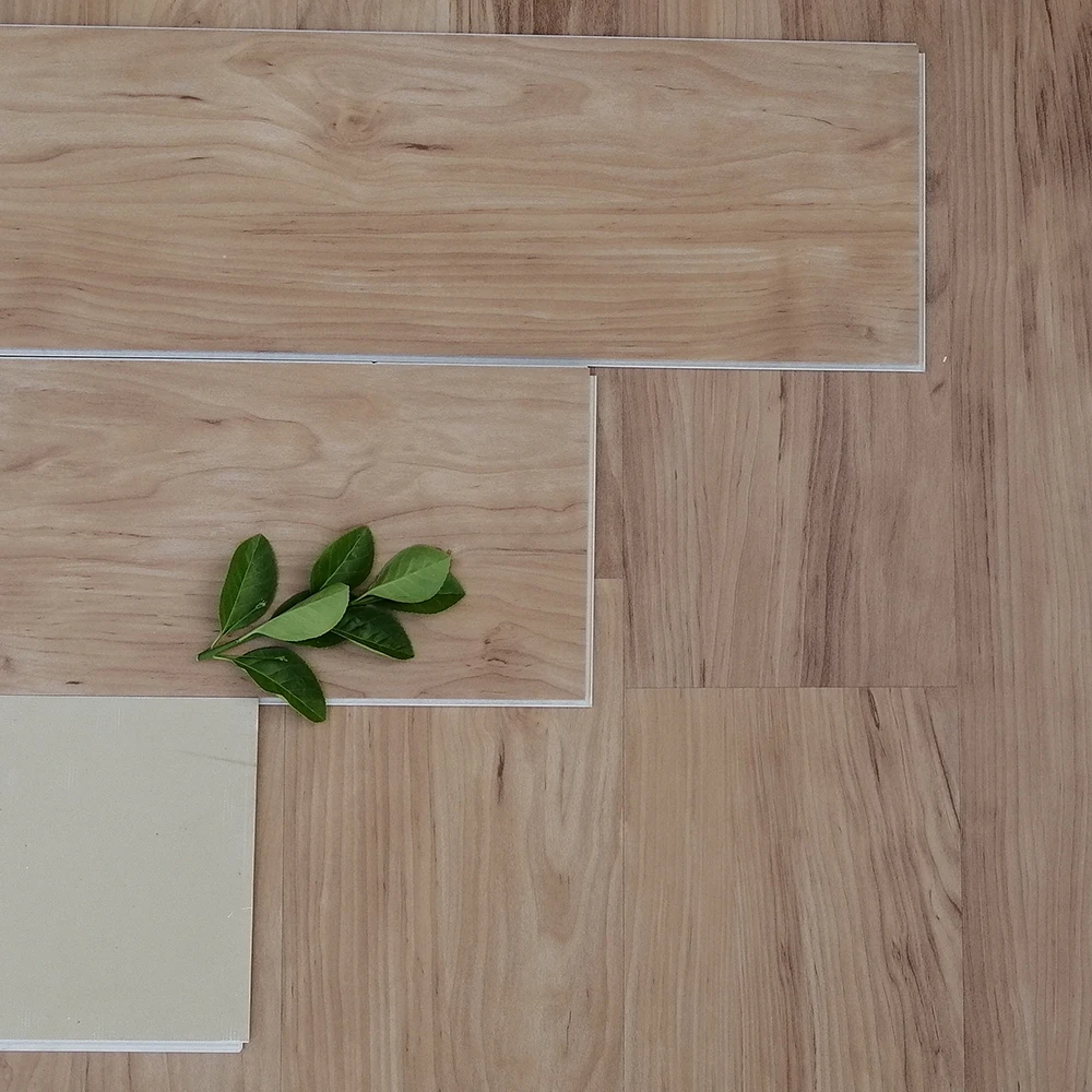 Virgin PVC material SPC flooring with click system 4mm thickness