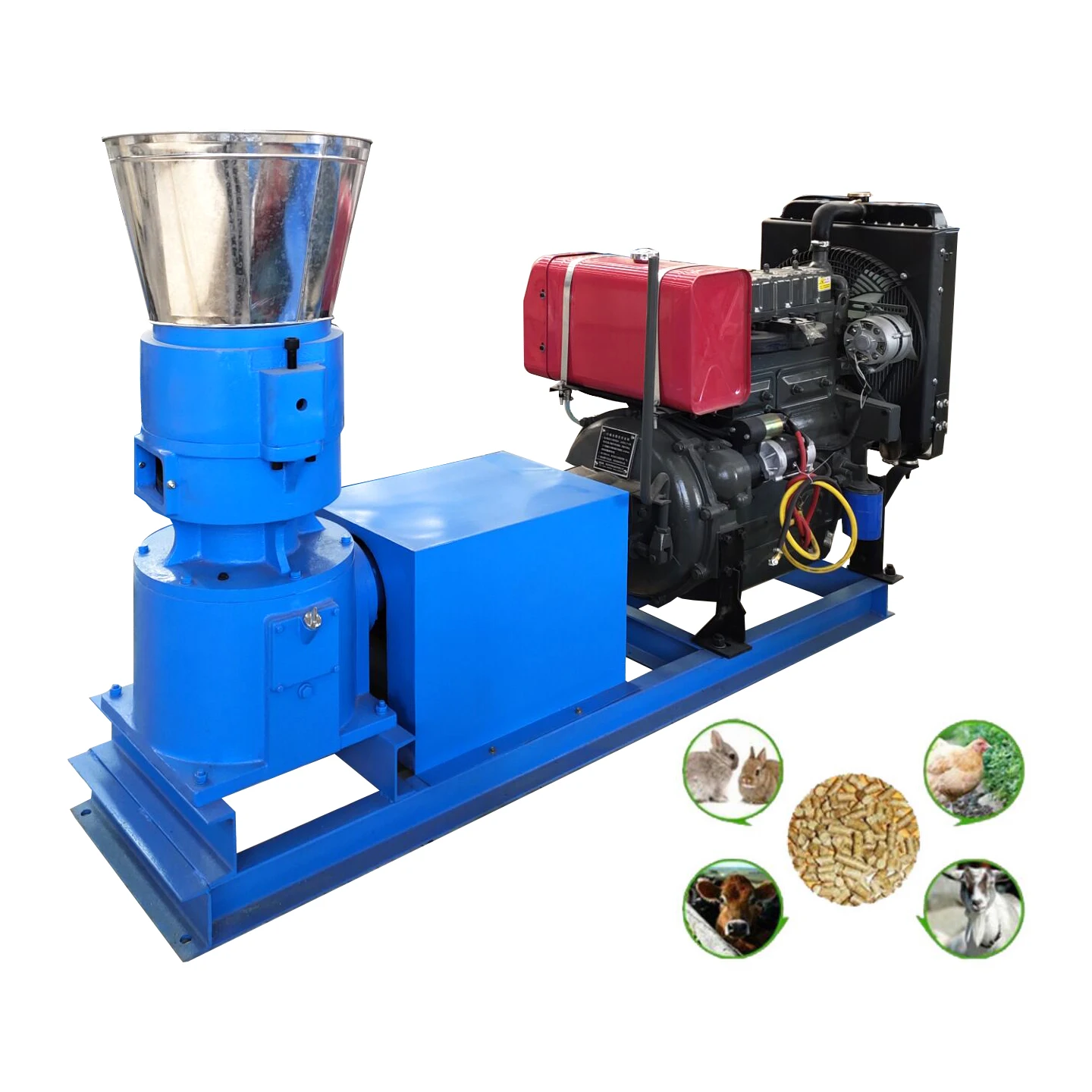 Hot Selling 600-800 kilograms chicken manure fertilizer animal shrimp feed pellet making machine