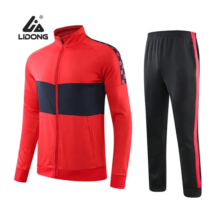 
High quality football training Tracksuit jacket set, custom sportswear sports jacket sportswear wholesale 