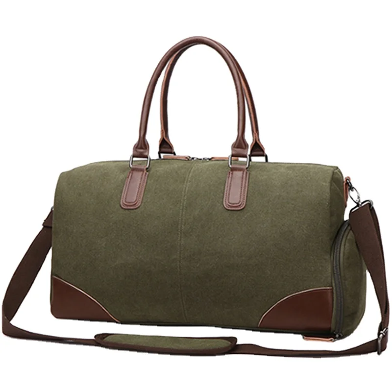 Cheap custom logo vintage cheap large style outdoor sport waterproof soft canvas weekend bag travel duffle bags
