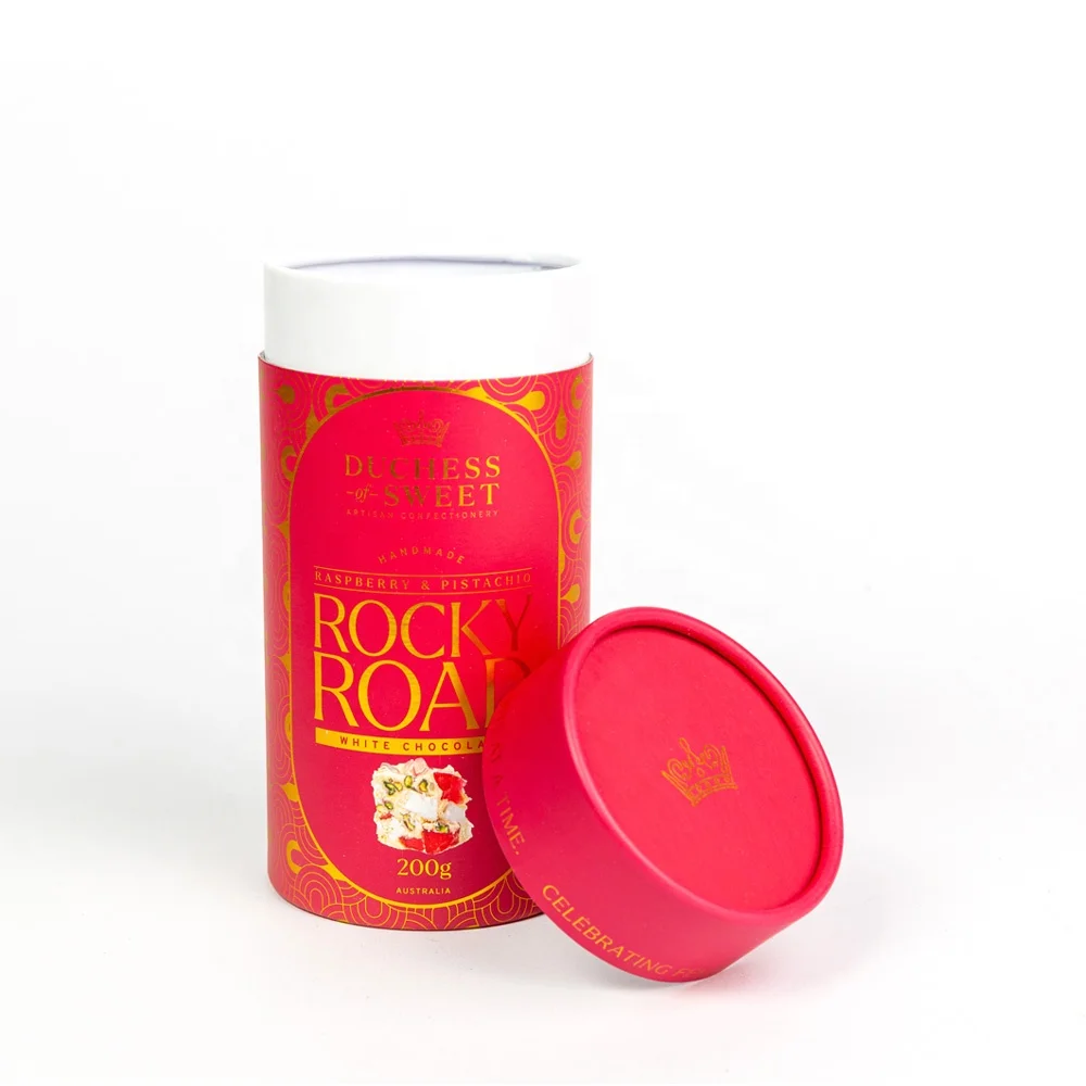 aluminum foil lined paper tube packaging food grade for supplements supplement packaging container