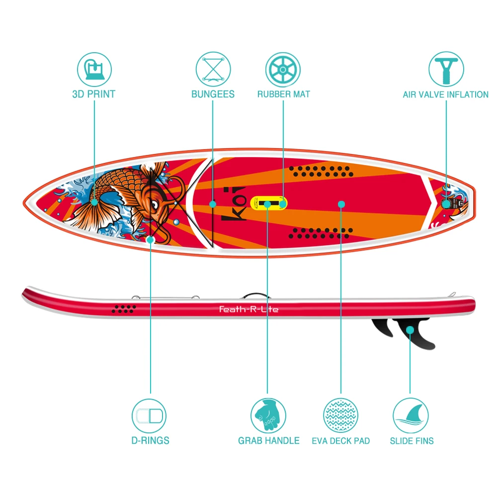  FUNWATER Drop Shipping cheap surfboard stand up paddle board inflatable