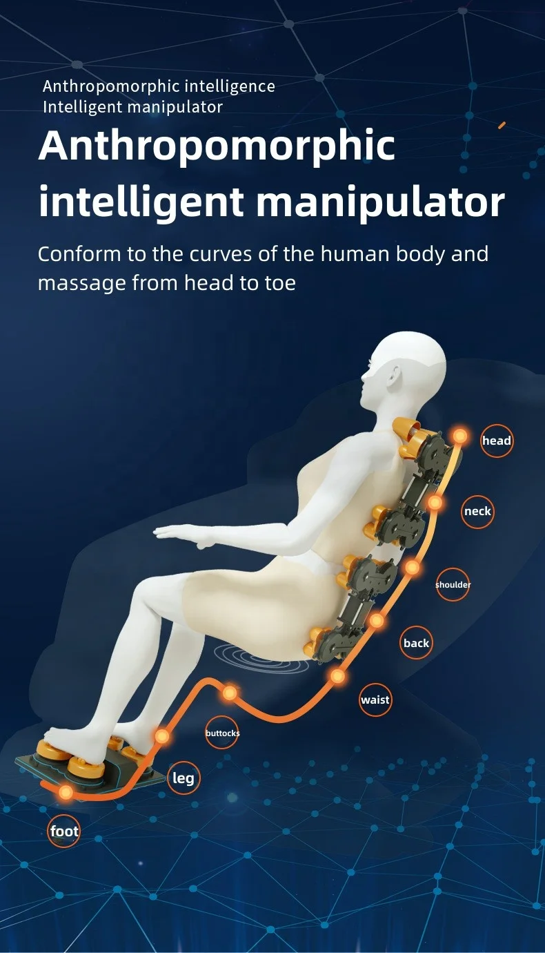 Musical Function  trending products 2024 new arrivals 3D  Electric zero gravity Full Body Shiatsu Recliner massage