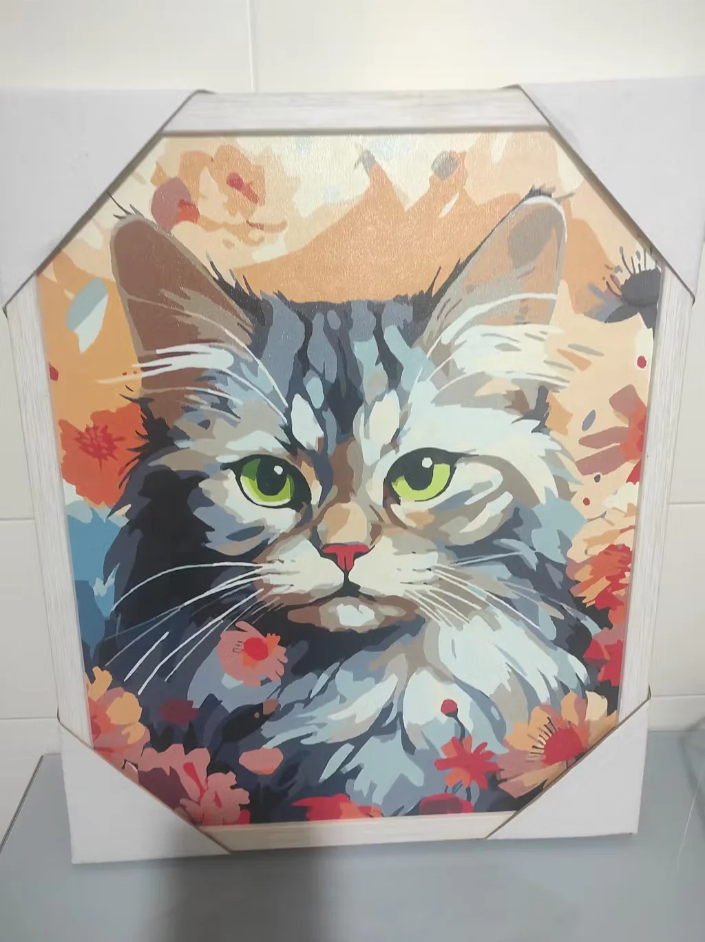 Dropshipping factory price 40x50 paintings by numbers on canvas with frame woman glowing book painting accessories