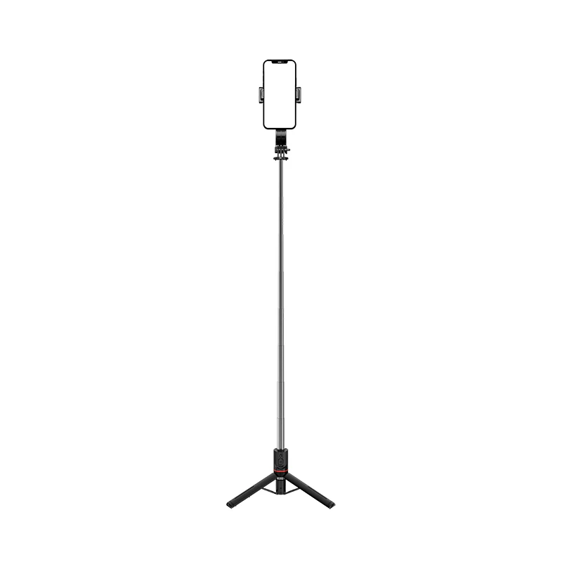 Stable 1060Mm Extension 360 Rotation Lightweight Reinforced Tripod Bluetooths Wireless Selfie Stick Tripod With Bracket