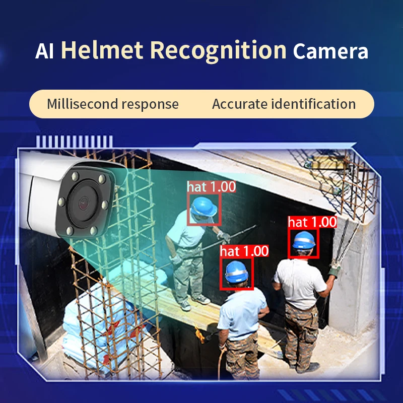 AI helmet recognition camera ai camera detection