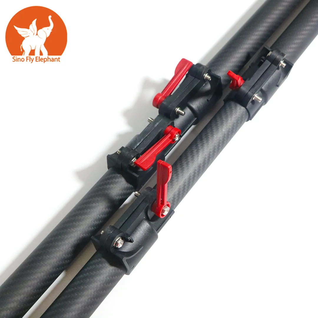 custom high quality 7.8m carbon fiber locking telescopic tube