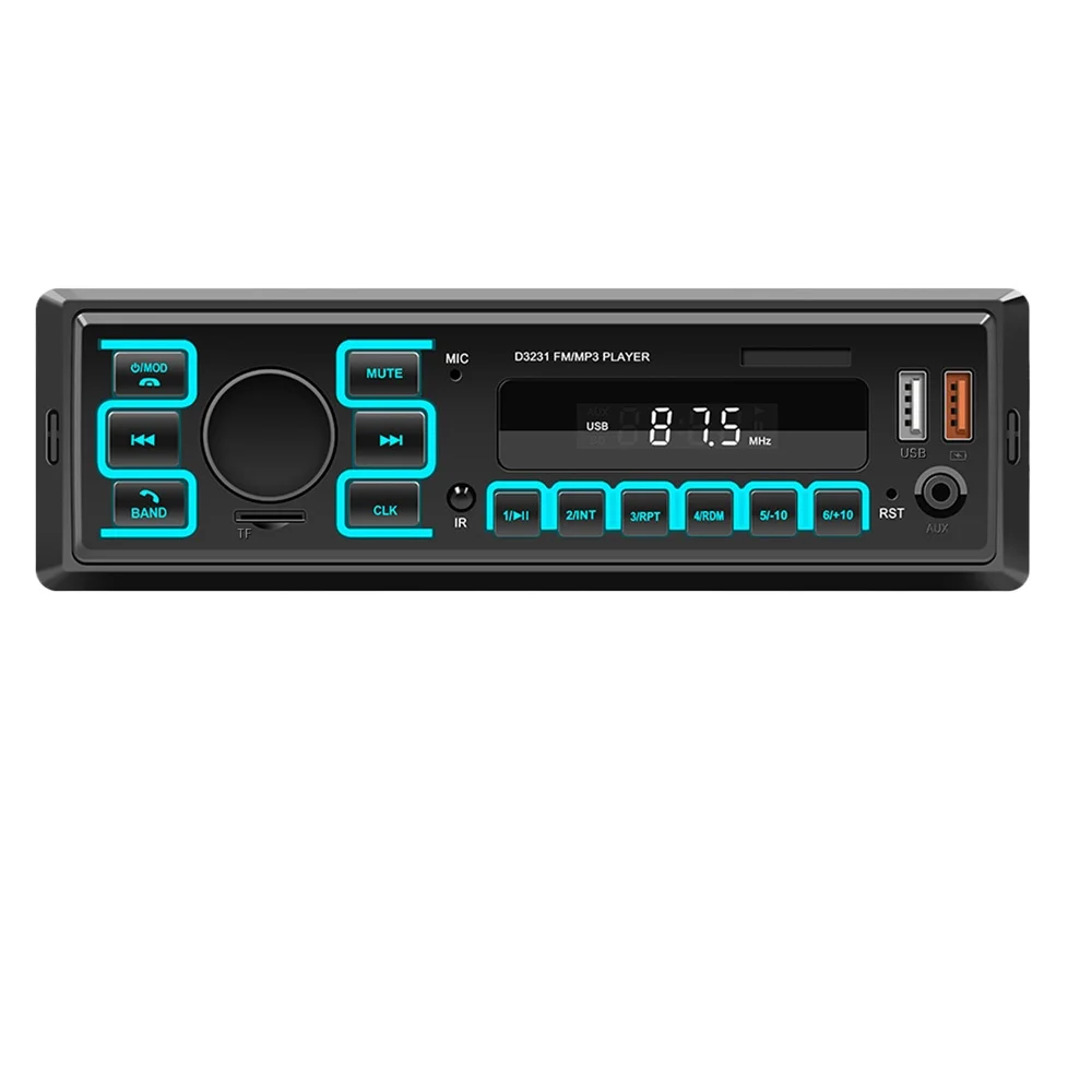 Wholesale 1 Din In-Dash Car MP3 Player Radio Stereo USB Charging Mobile APP Location Voice Assistant Car Charger Included
