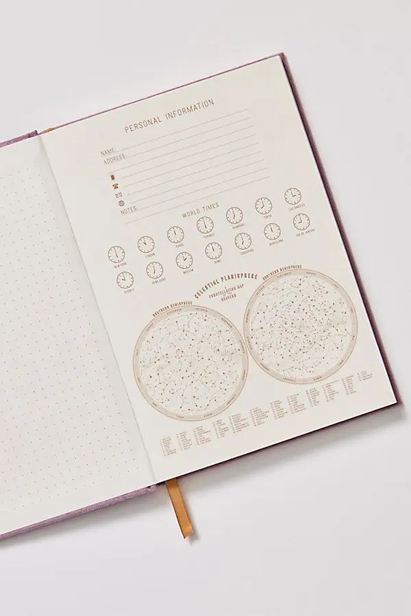 linen fabric cover journal