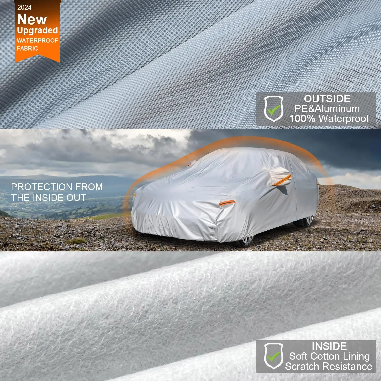 Custom Outdoor Cover Car With Logo UV Protection Car Covers Hot Sale High Quality Waterproof Car Cover