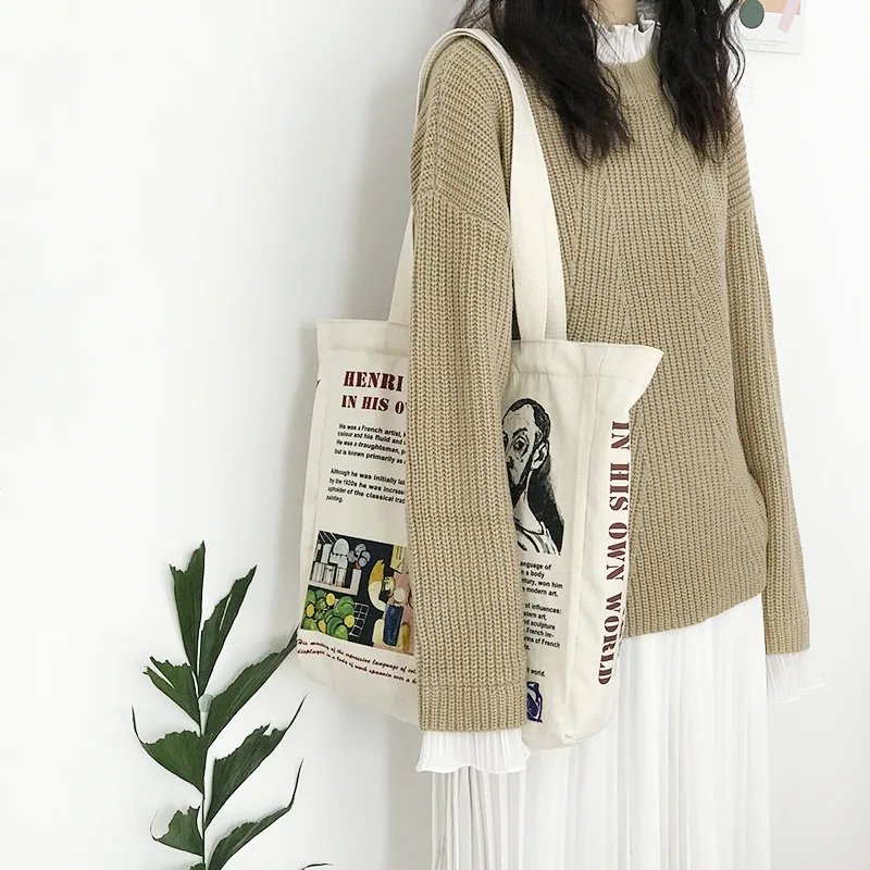Холщовая Сумка на плечо для женщин, сумка для покупок с принтом colourmatisse colourbook, хлопковая тканевая Сумочка для девушек